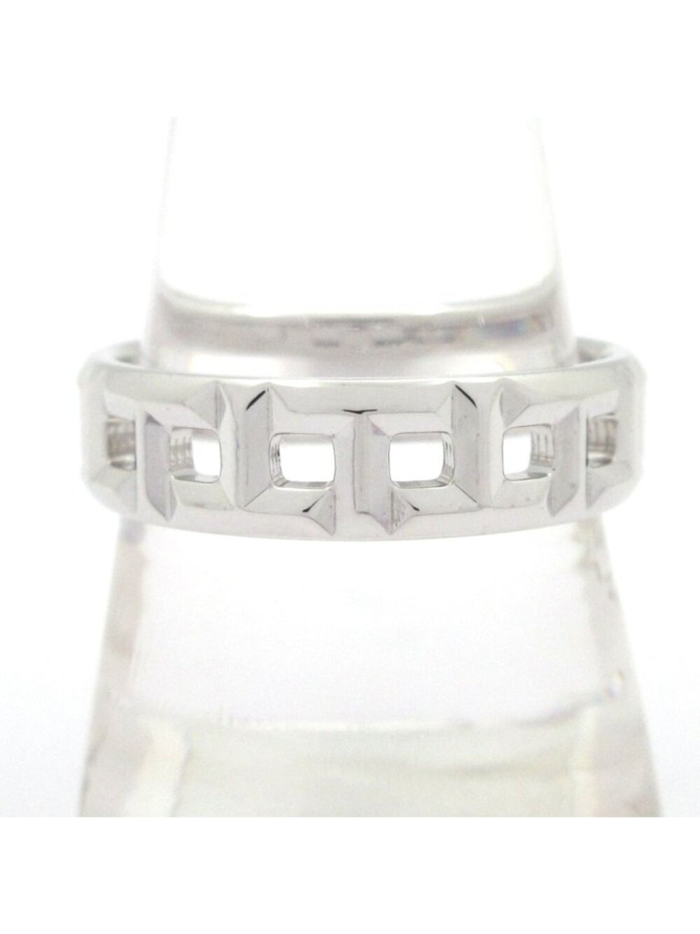 Tiffany & Co Ring T True Wide 18k White Gold